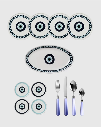 In The Roundhouse - Greek Dining Set