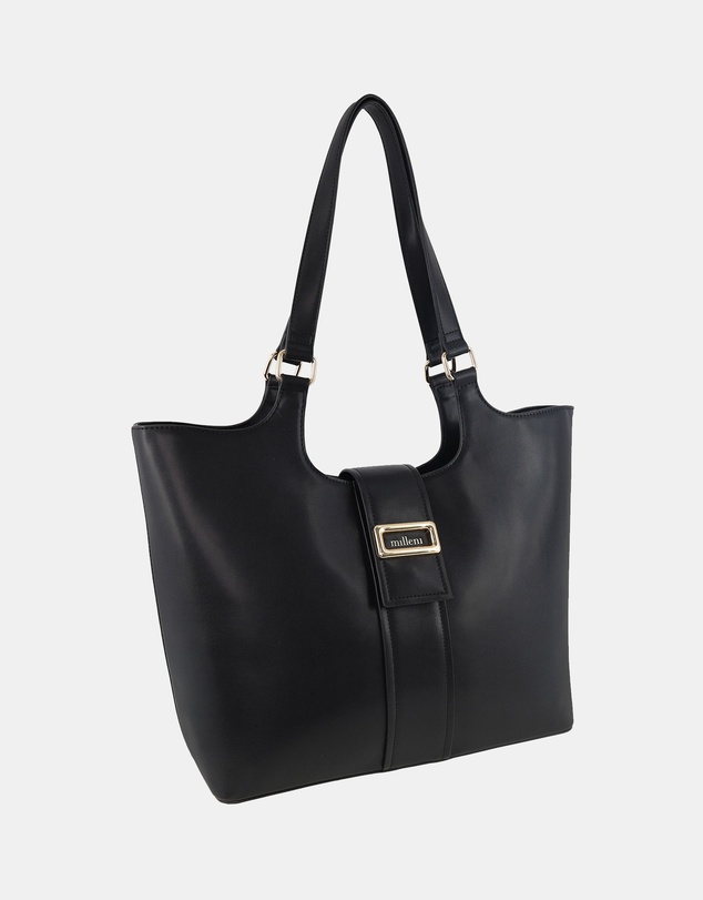 Milleni - Milleni Ladies Vegan Leather Fashion Caryall Tote Bag