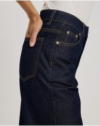 Atmos&Here - Mona Mid Rise Turn-Up Jeans