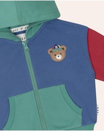 Huxbaby - Back To Kind Er Colour Block Zip Through - Babies-Kids