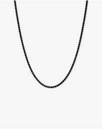 Michael Hill - Black Spinel Tennis Necklace in Sterling Silver