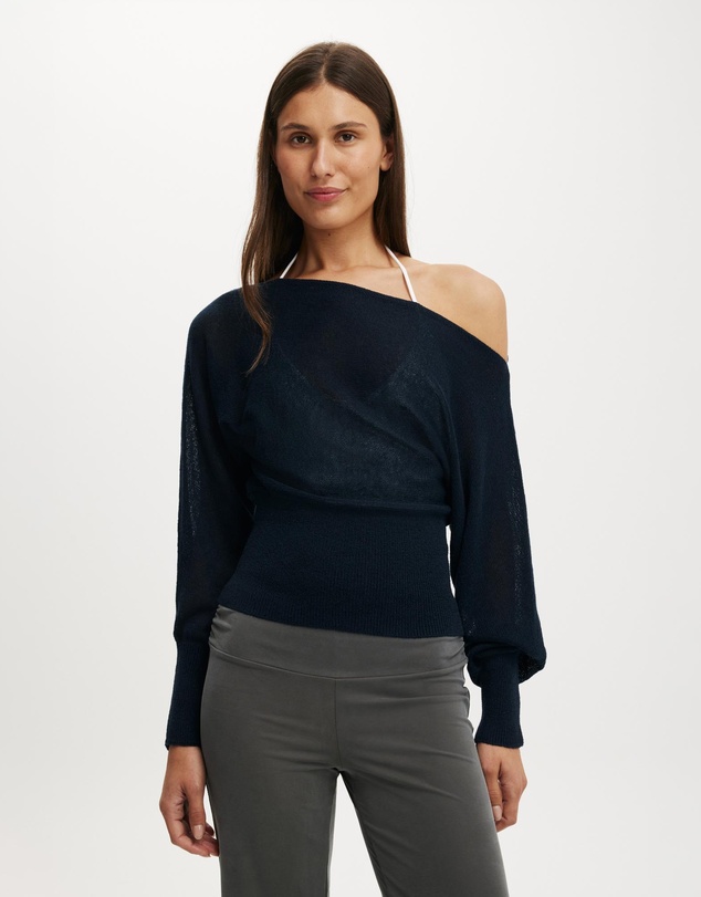 Cotton On - The Breezy LS Batwing Knit Top
