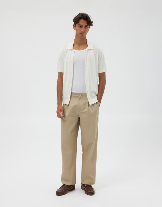 AERE - Twill Wide Leg Pants