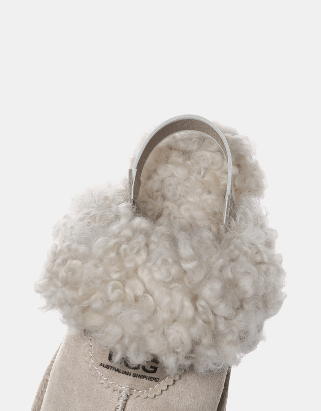 EVERAU - Australian Shepherd Ugg Waffle Curly Platform Cow Suede Upper House Shoes