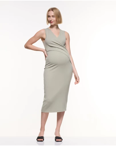 Soon Maternity - Maya Soft Rib Feeding Dress