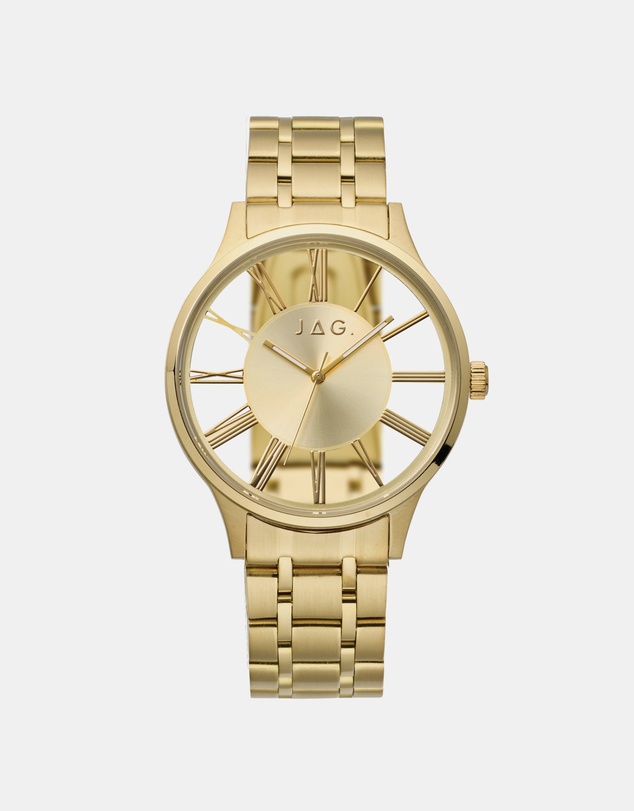 Jag - Gerroa Mens Gold Dial 43mm Gold Watch