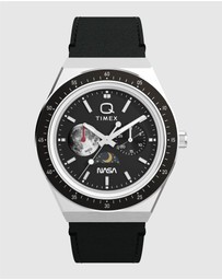 TIMEX - Q Timex NASA 40mm Leather Strap Watch