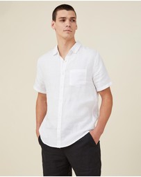 Cotton On - Linen Short Sleeve Shirt