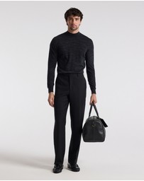 Calibre - Mock Neck Merino Wool Sweater Charcoal