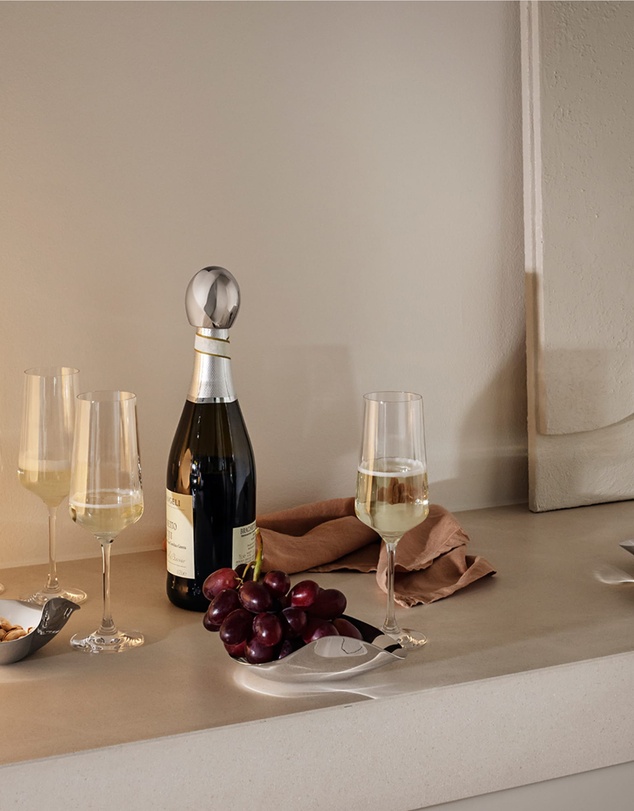 Georg Jensen - Bernadotte Champagne Flute, 6 Pcs