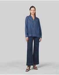 DRICOPER DENIM - Ash Denim Pop Over Shirt