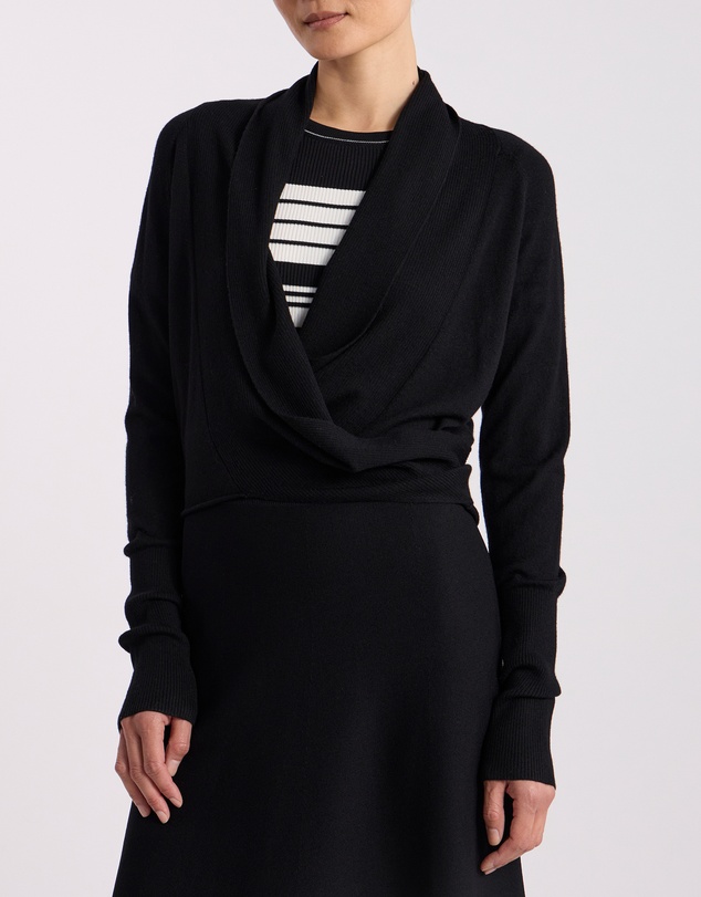 David Lawrence - Grayson Merino Wrap Cardigan