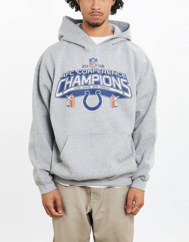 Vintage by The Real Deal - Pre Loved - Vintage NFL Indianapolis Colts Hooded Sweatshirt
