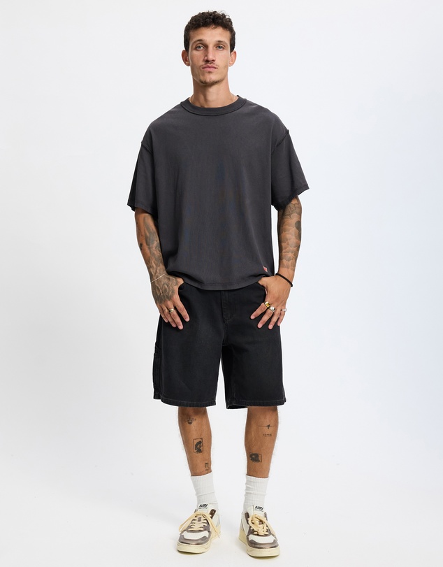 Worship - Reverse Box Fit Cropped Overdye Tee