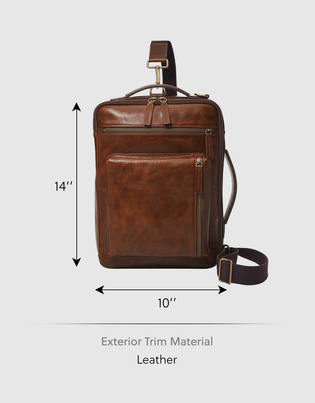 Fossil - Fossil Buckner Brown Laptop Bags MBG9598222