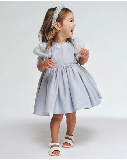Bardot Junior - Greta Satin Lace Dress - Kids-Teens