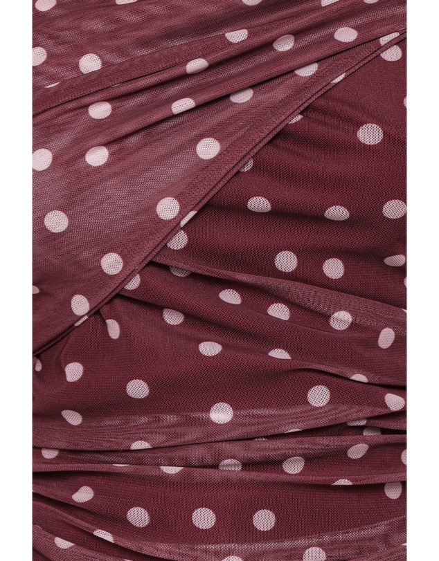 Petal & Pup - Dorado Mesh Top - Burgundy Dot