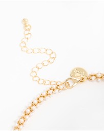 Lovisa - Gold Plated Pearl Fireball Bracelet