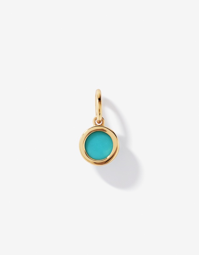 Michael Hill - Turquoise Round Pendant in 18kt Vermeil
