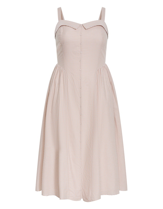 City Chic - Tessa Gingham Midi Dress