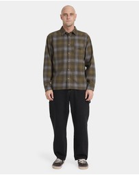 Billabong - Mens Script Long Sleeve Flannel Shirt