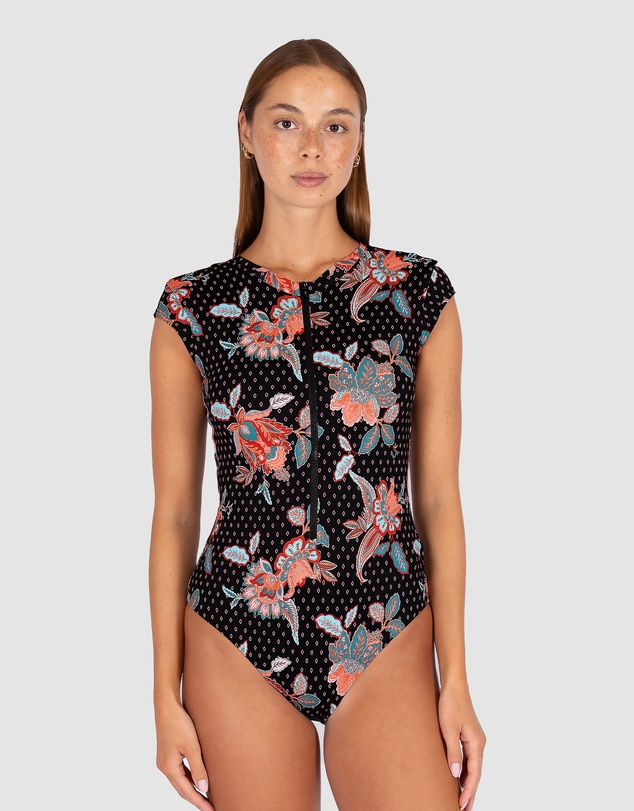 Baku Swimwear - Spice Temple Zip Front Surfsuit Swimwear
