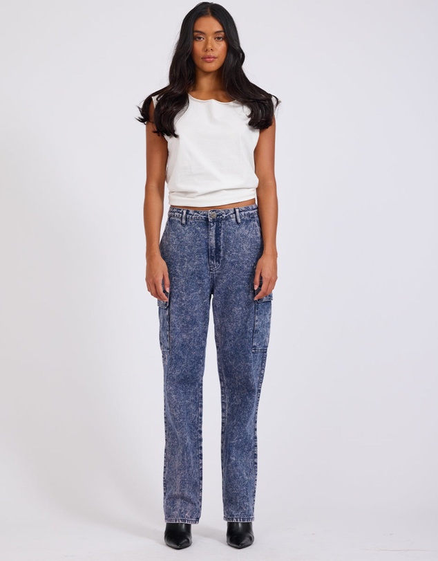 ONE TEASPOON - Purple Rain Cargo Motion Denim Jeans
