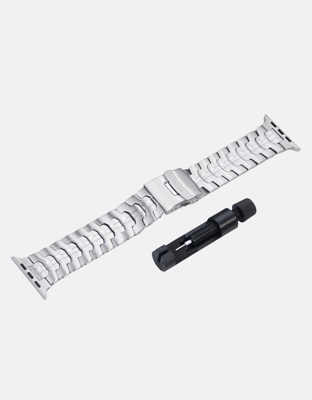 Friendie - Stainless Steel Link Bracelet Band (Ultra Style) - Darwin Ultra - Apple Watch Compatible