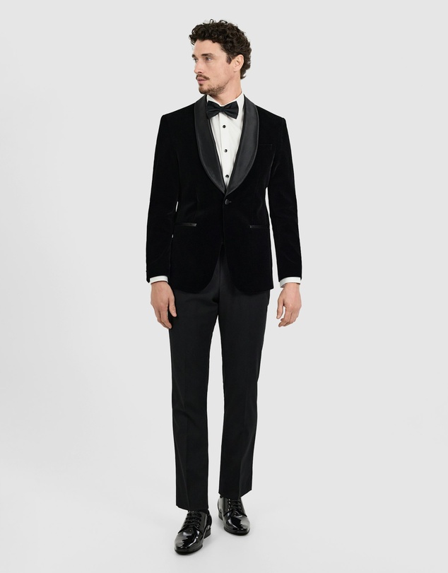 Tarocash - Obsidian Velvet Tuxedo Jacket
