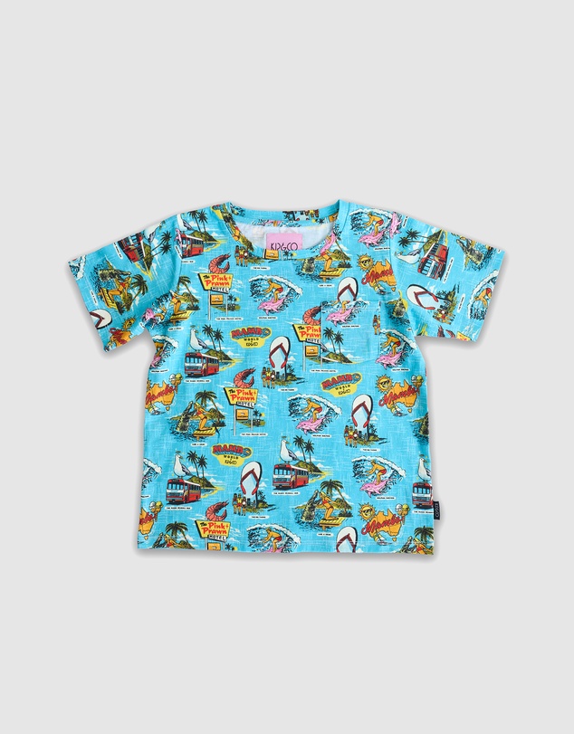 Kip&Co - KipCo x Mambo World Organic Cotton Short Sleeve Tee Short Pyjama Set - Kids
