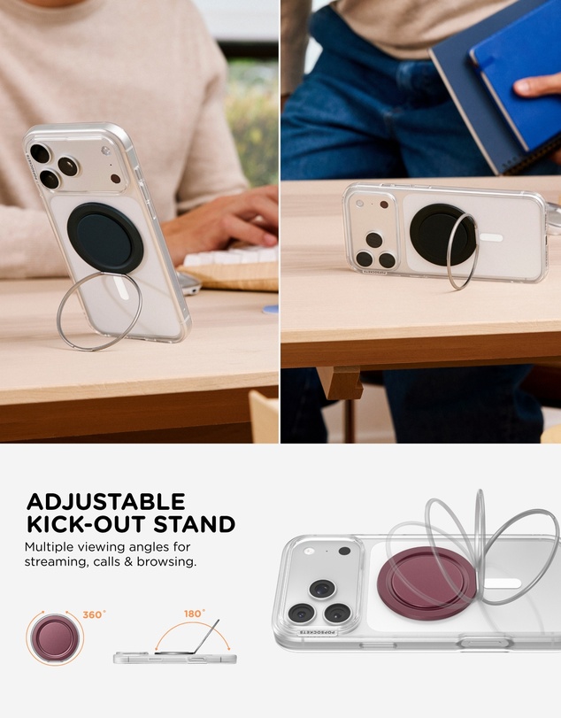 PopSockets - PopGrip LowPro MagSafe Mount Grip Stand