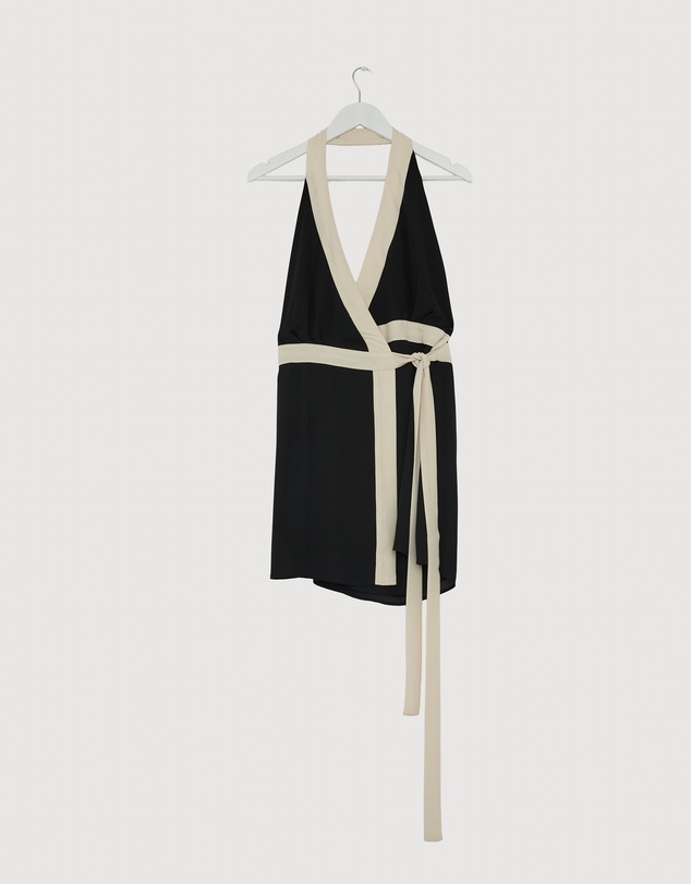 Revibe - Repaired BY JOHNNY. Azaria Wrap Mini Dress - AU 12