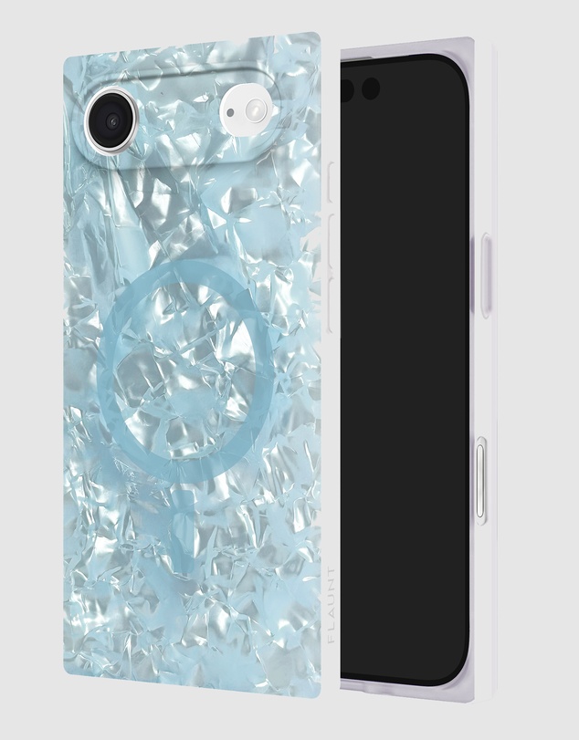 Flaunt - Flaunt Square Icy Blue Pearl MagSafe Case for iPhone 17 Air