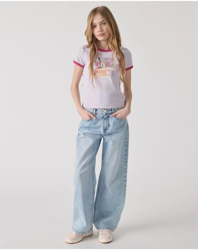 Decjuba Kids - Cropped Ringer Tee - Teens