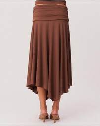 SNDYS - Tamsin Asymetrical Hem Midi Skirt