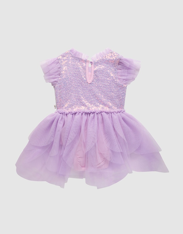 Fleur Harris - 'The Magic Faraway Tree' Sequin Fairy Dress Baby in Lilac