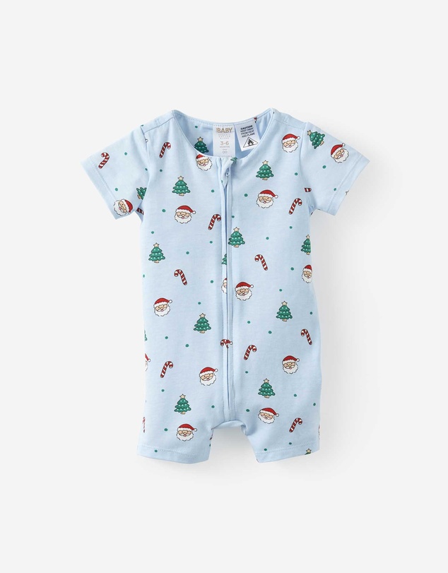 Cotton On Kids - Growie Short Sleeve Zip Romper