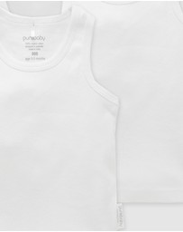 Purebaby - 4 Pack Rib Singlet-Babies