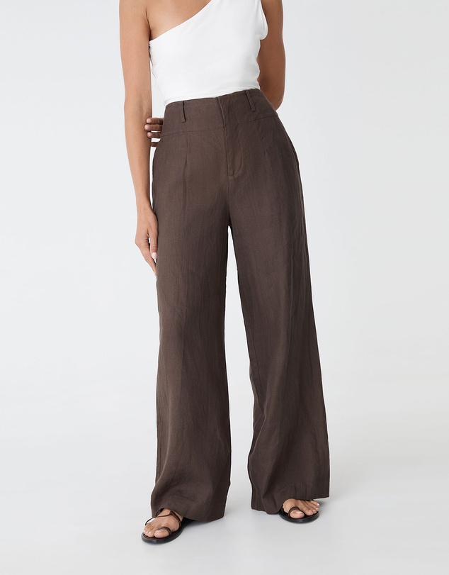 Forcast - Ivy Linen Wide Leg Pants