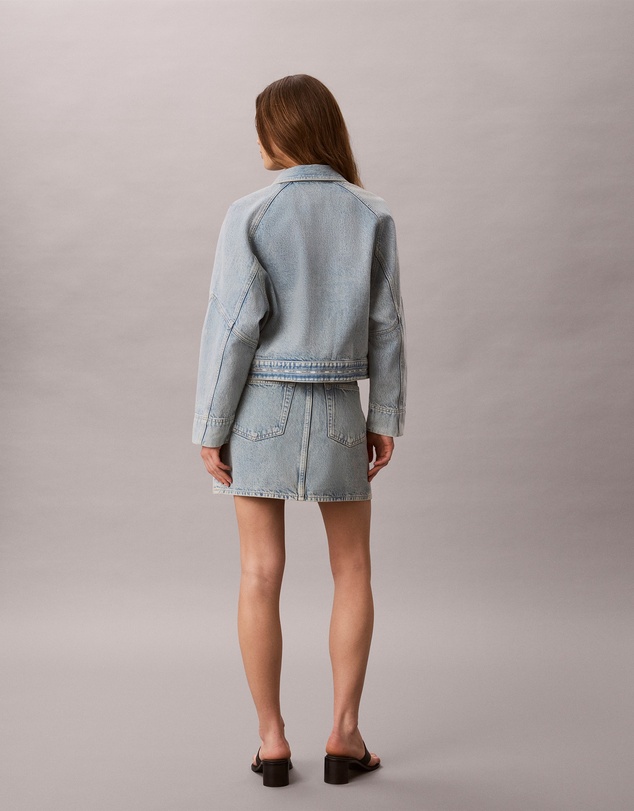 Calvin Klein Jeans - Denim Logo Tape Mini Skirt