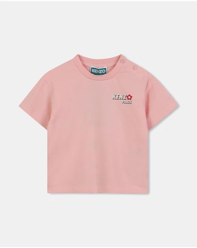 Kenzo Kids - Logo Flower Short Sleeve T-Shirt - Babies-Kids