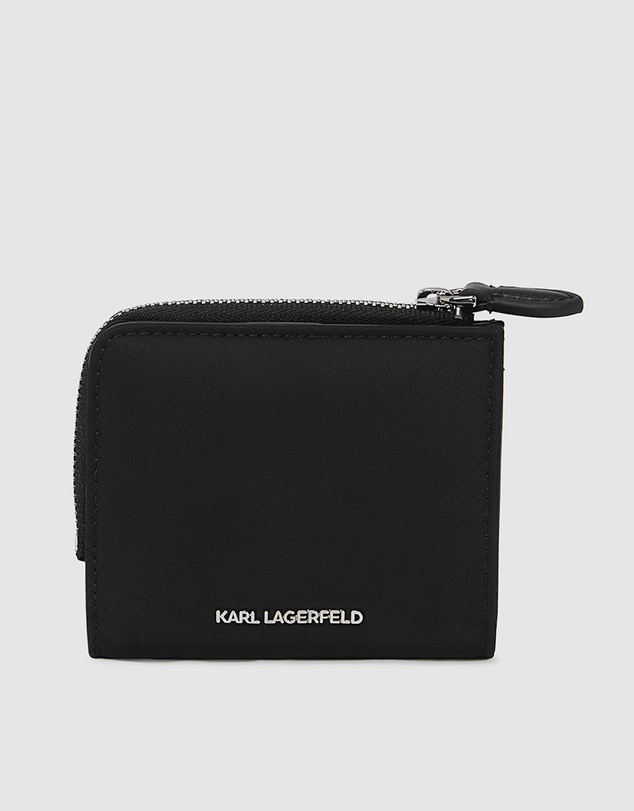 Karl Lagerfeld - Ikon Nylon Pin Zip Small Wallet