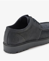 Fred Perry - Kenney Low Coated Suede Shoes - Unisex