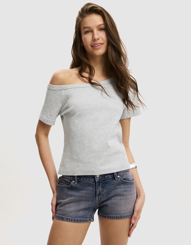 Cotton On - Micro Low Denim Shorts