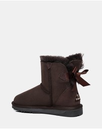 EVERAU - EverAU Ugg Mini Back Bow Sheepskin Upper UGG Boots