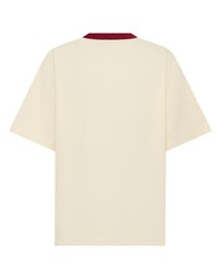 SSAINT - Reflective V Neck Tee Butter