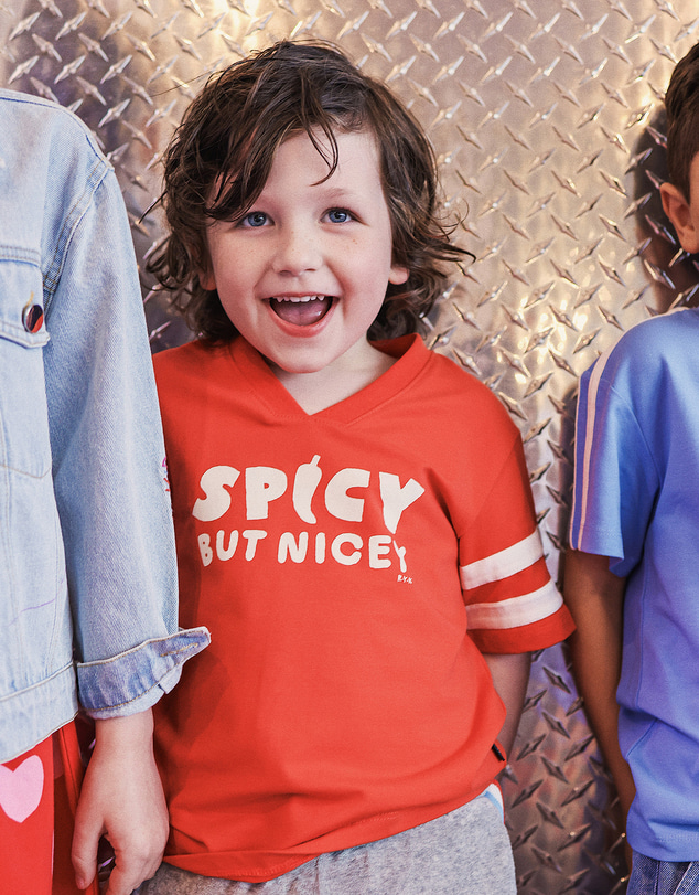 Rock Your Kid - Donnie Tee in Fiery Red
