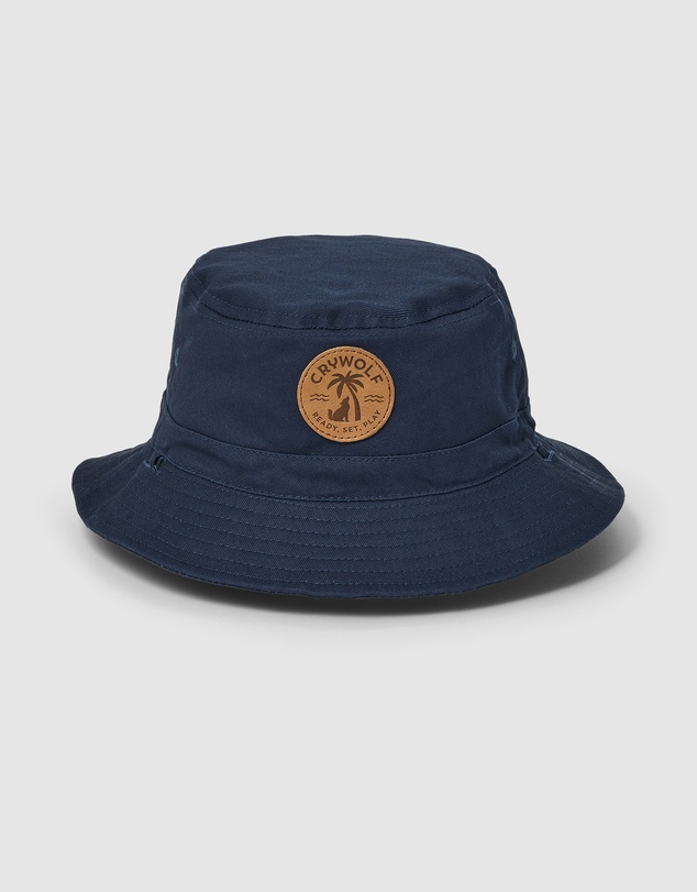 Crywolf - REVERSIBLE BUCKET HAT Indigo Colourblock