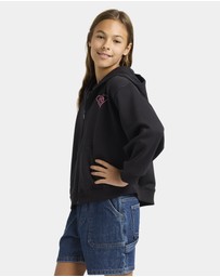 Roxy - Girls 4 to 16 Midnight Hike Brushed Zip Up Hoodie