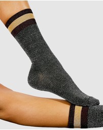 High Heel Jungle - Varsity Lurex 3/4 Socks